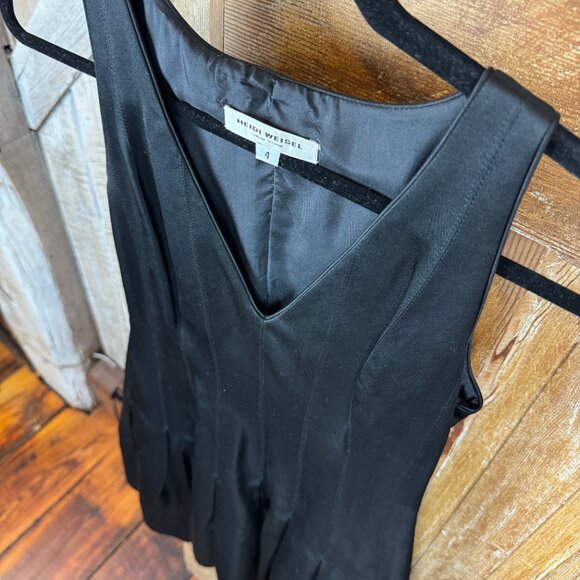 Heidi Weisel Satin Pleated Dress Size 4 - Picture 6 of 12